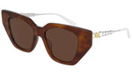 GG0641S yellow tortoise and chocolate brown
