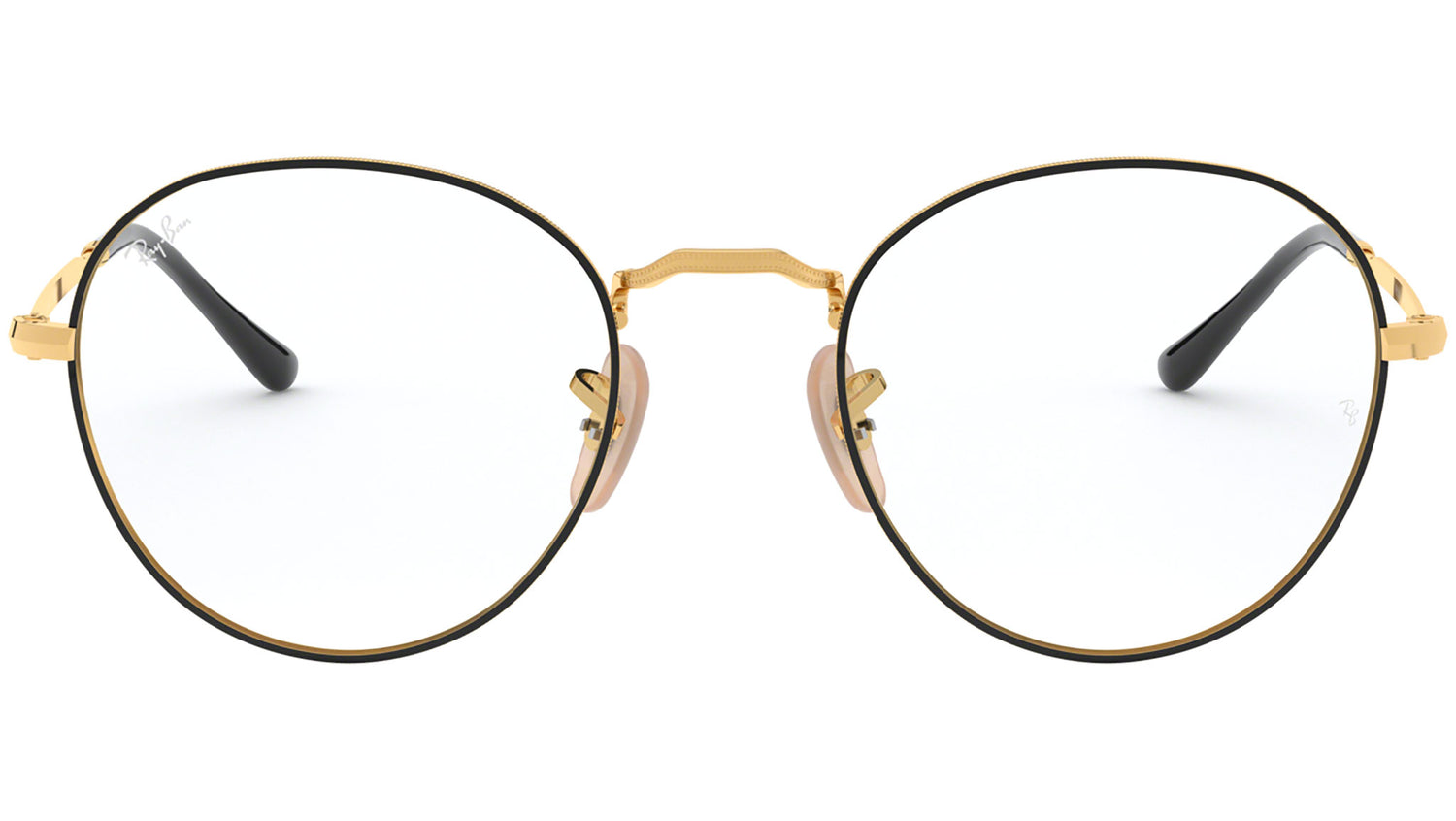 Round Metal Optics II RB3582V gold on top black