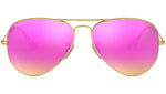Aviator Flash Lenses RB3025 112/4T Gold Cyclamen Flash