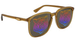 GG0265S transparent orange and grey + rainbow gucci tiger