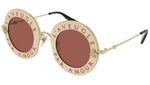 GG0113S gold ivory and burgundy