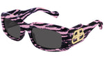 BB0071S 006 shiny black and pink zebra