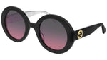 GG0319S shiny black and double smoke/pink