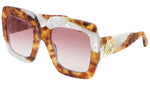 GG0178S white tortoise and burgundy