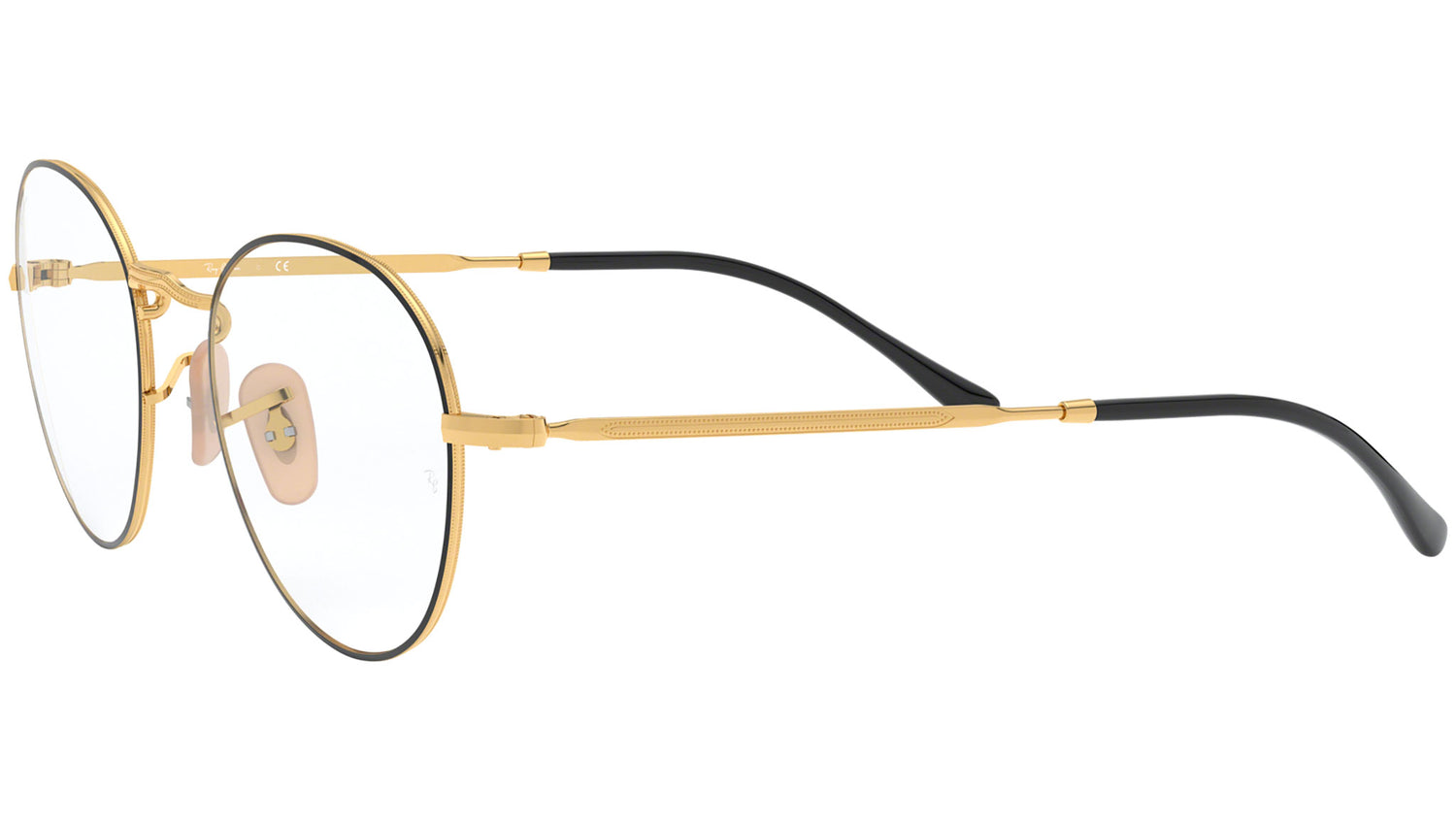 Round Metal Optics II RB3582V gold on top black