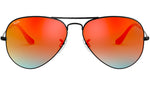 Aviator Flash Lenses Gradient RB3025 002/4W Black Orange
