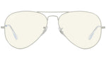 Aviator Large Metal RB3025 9223BL Light Grey