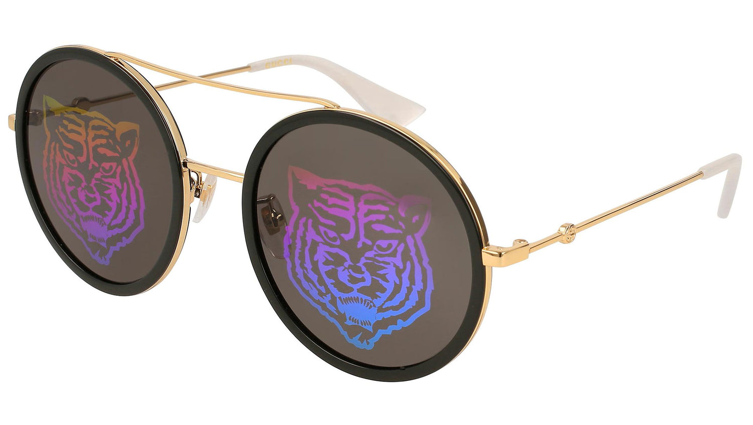 GG0061S black gold and grey + grafica tiger base green/pattern pink