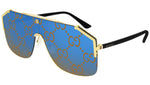GG0291S shiny gold and brown + guccissima multilayer blue