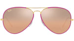 Aviator Full Color Legend RB3025JM 91963E Violet Silver Pink
