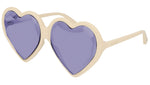 GG0360S shiny ivory and violet