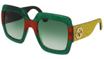 GG0102S glitter multicolor and green