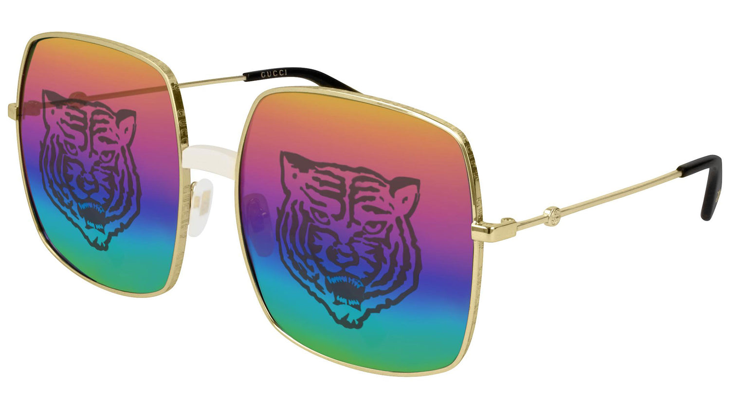 GG0414S ivory gold and ml rainbow tiger neg