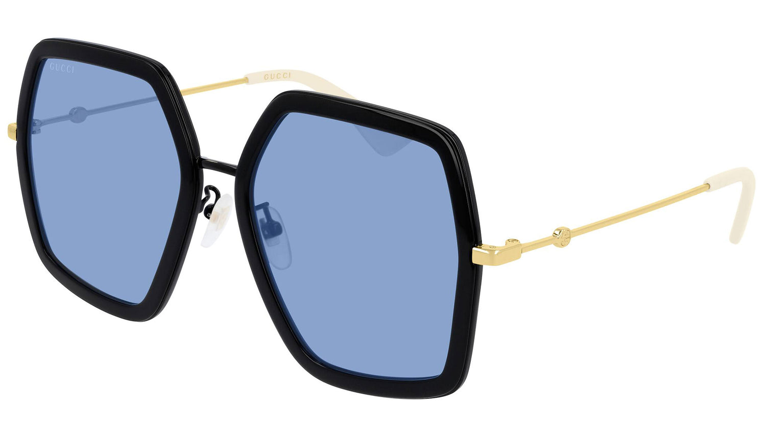 GG0106S shiny black and bluette