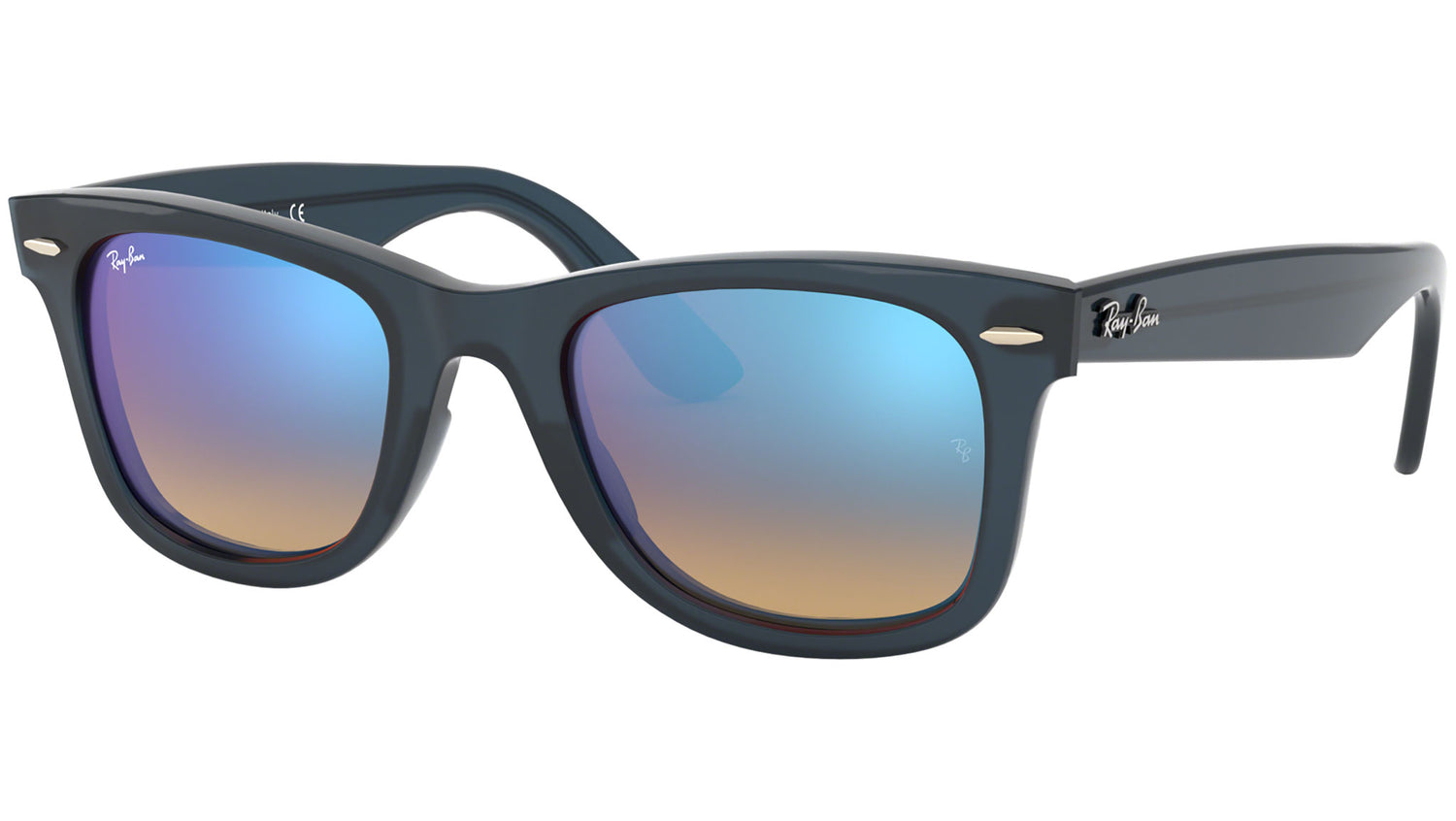 Wayfarer Ease RB4340 blue gradient flash
