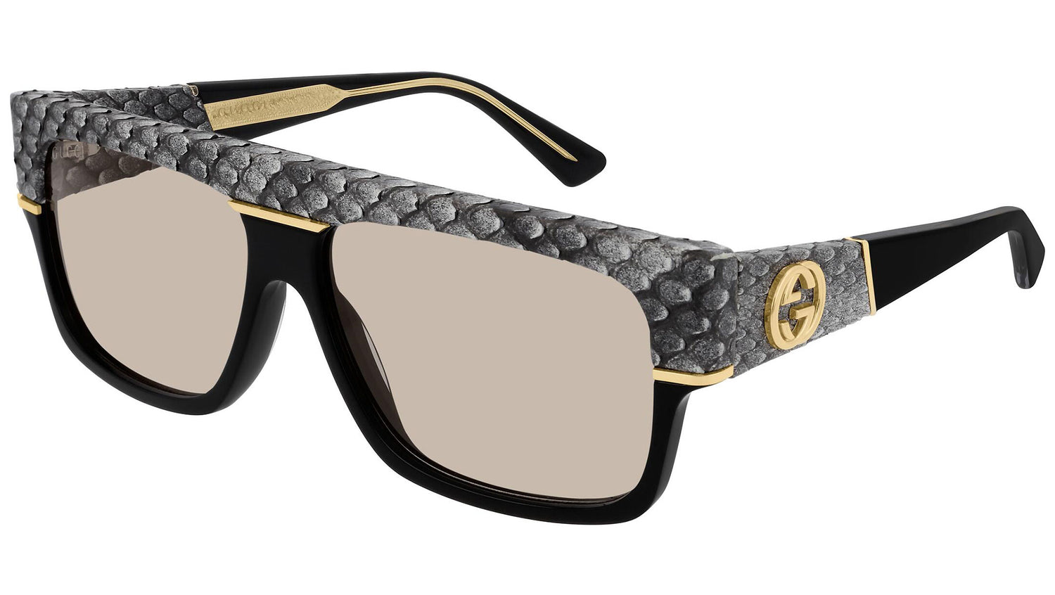 GG0483S shiny black and light grey