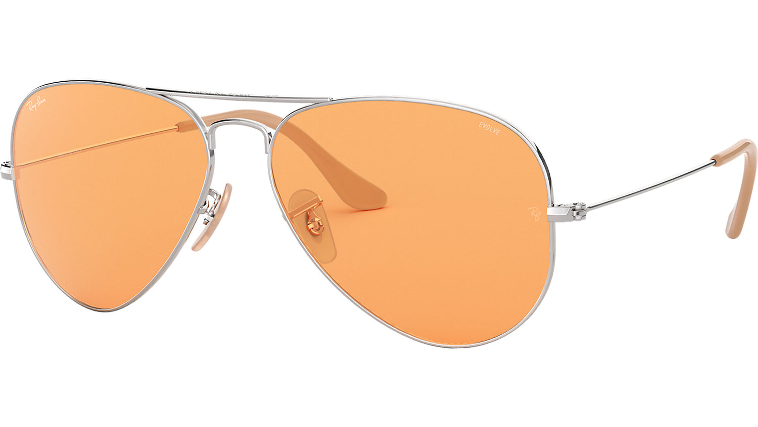 Aviator Washed Evolve RB3025 9065V9 Silver Orange