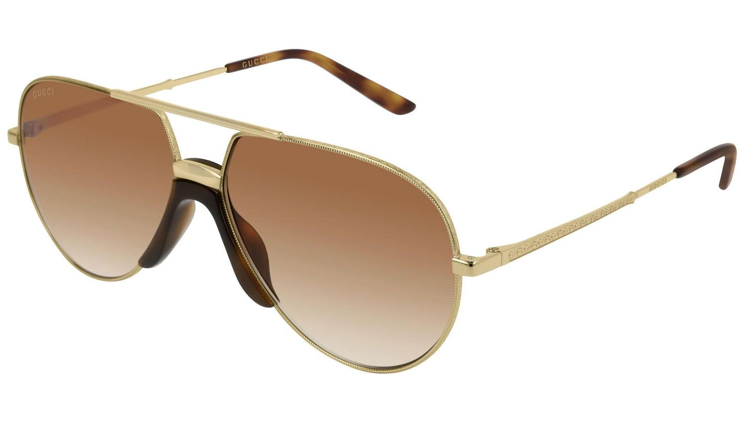 GG0432S tortoise gold and cognac gradient