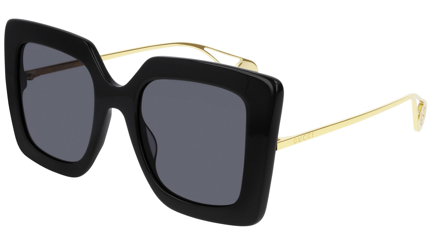 GG0435S shiny black and grey