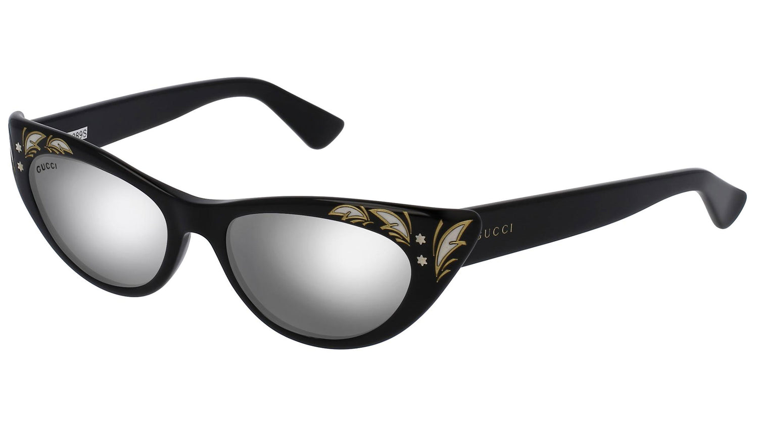 GG0089S shiny black and silver