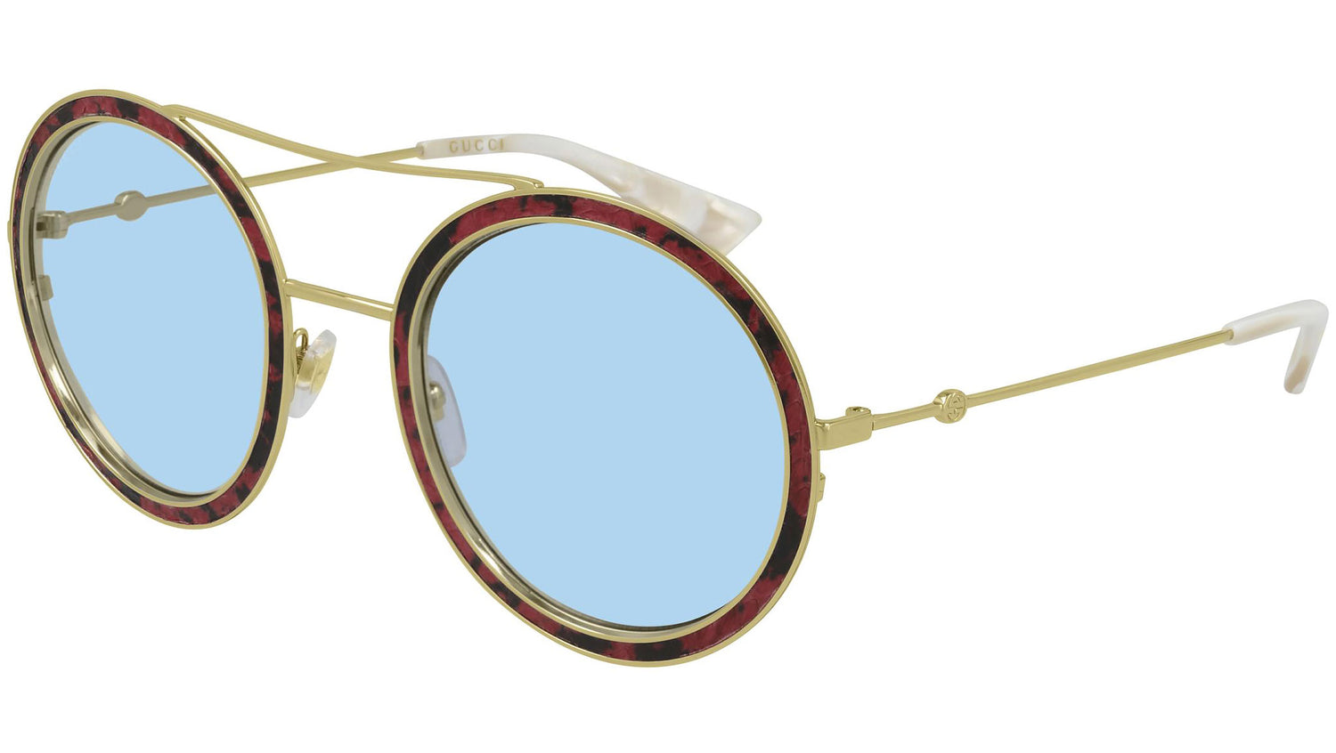 GG0061S LEATHER 002 shiny red