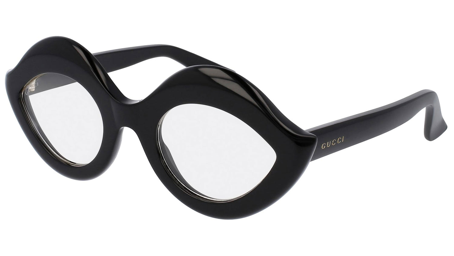 GG0085S shiny black and clear