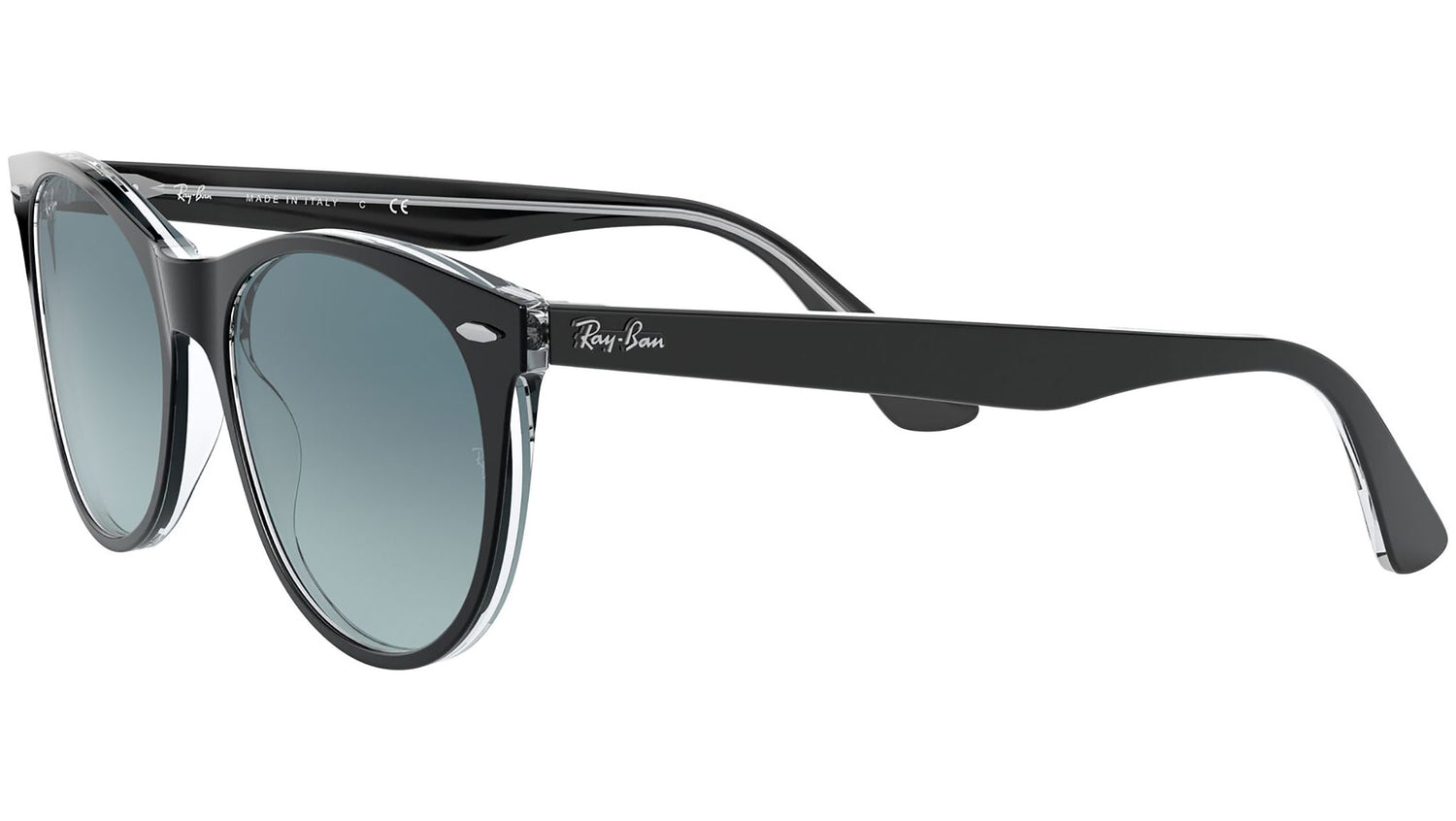 Wayfarer II RB2185 12943M black on transparent