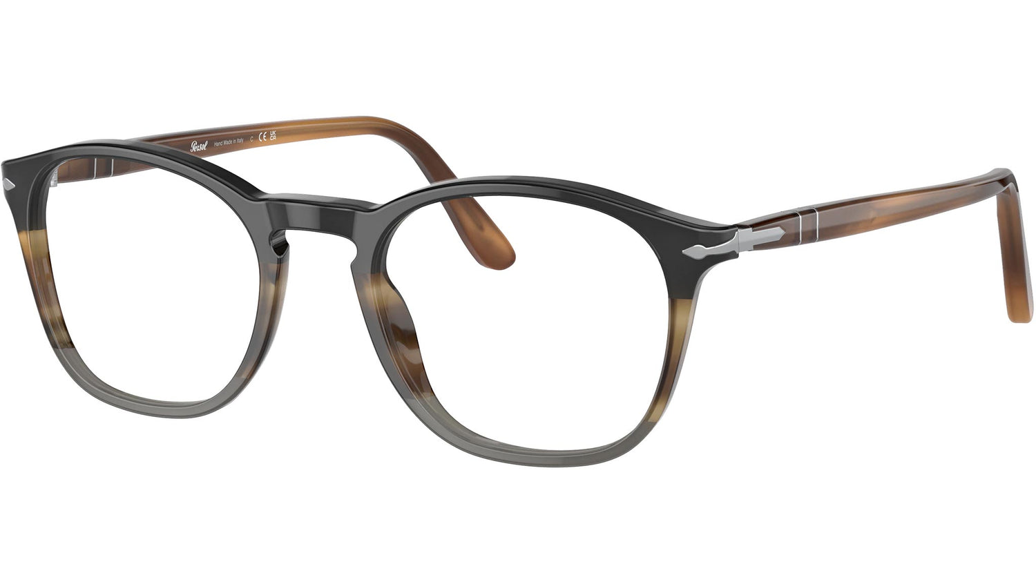 PO3007V black and grey striped