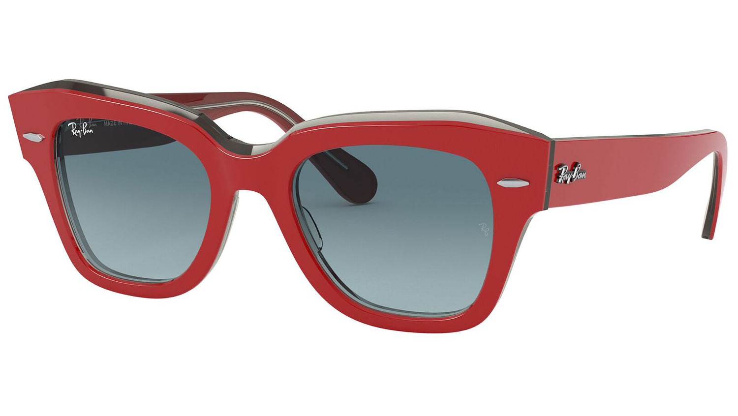 State Street RB2186 12963M Red Transparent