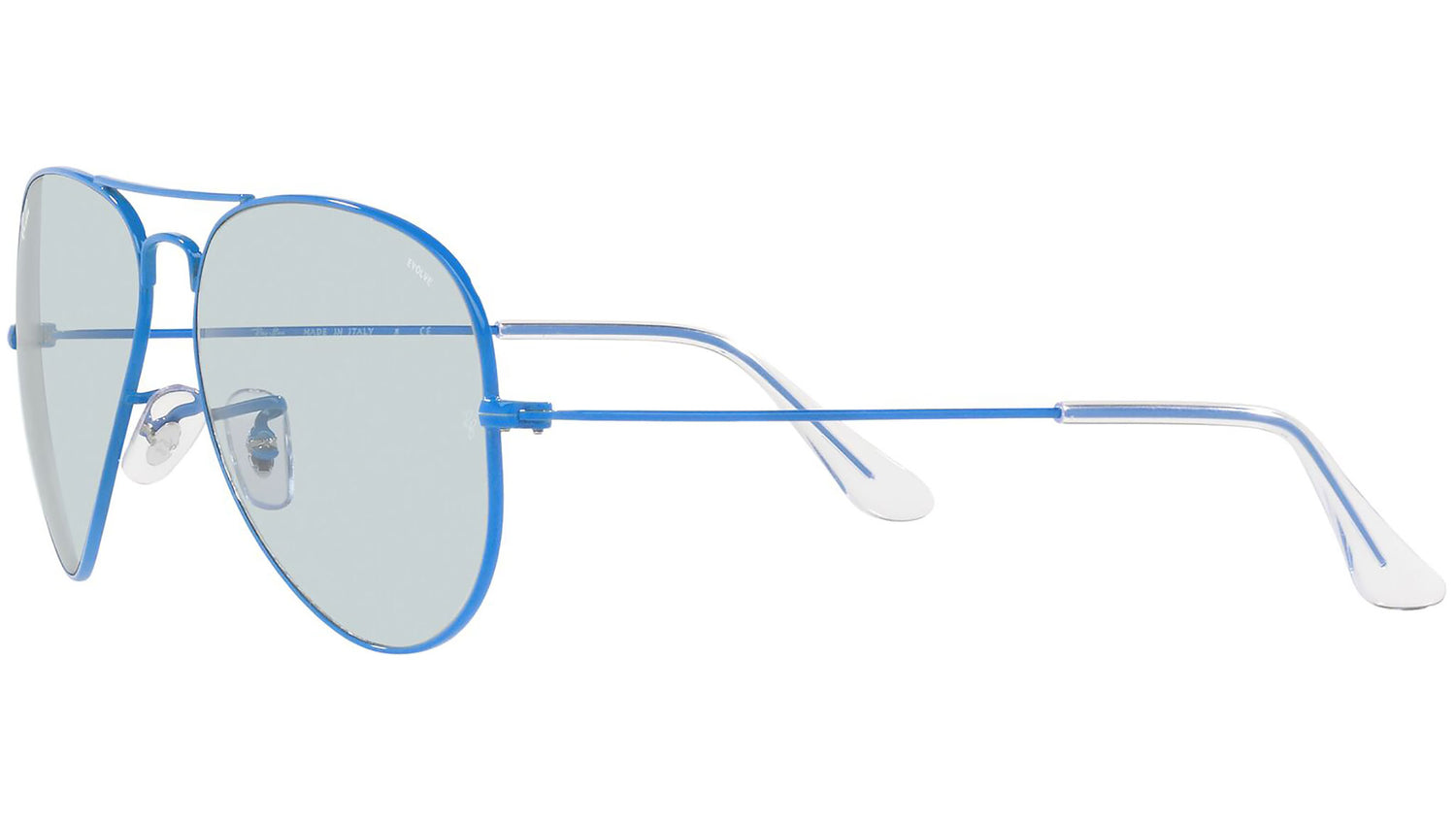 Aviator Solid Evolve RB3025 9222T3 Light Blue Grey