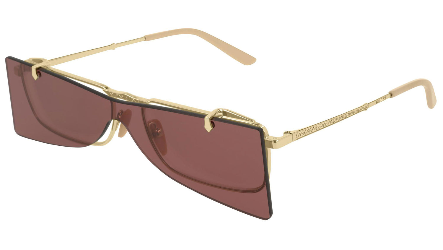GG0363S shiny gold and burgundy