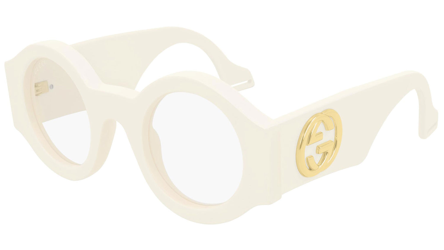 GG0629S shiny ivory and clear