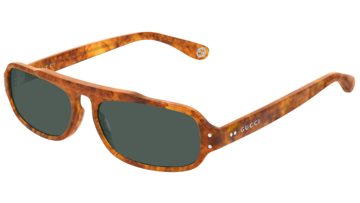 GG0615S shiny tortoise and bottle green