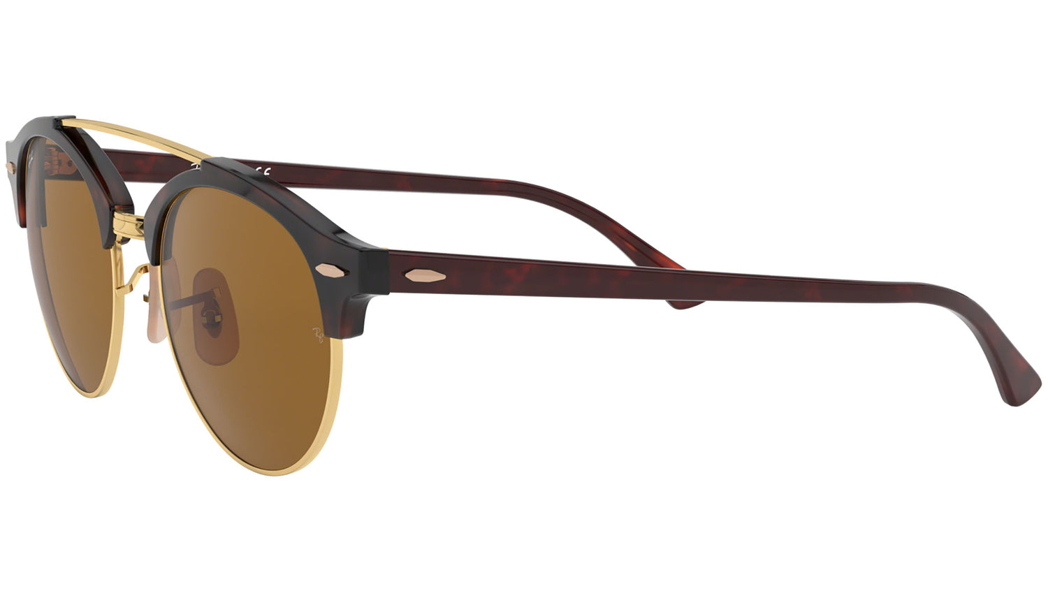 Clubround Double Bridge RB4346 shiny red havana