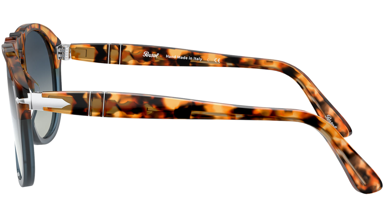 PO0649 brown tortoise and opal blue blue