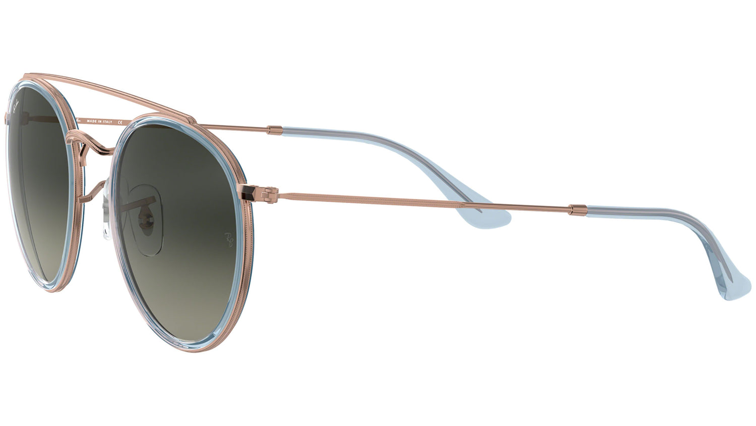 Round Double Bridge RB3647N grey gradient dark