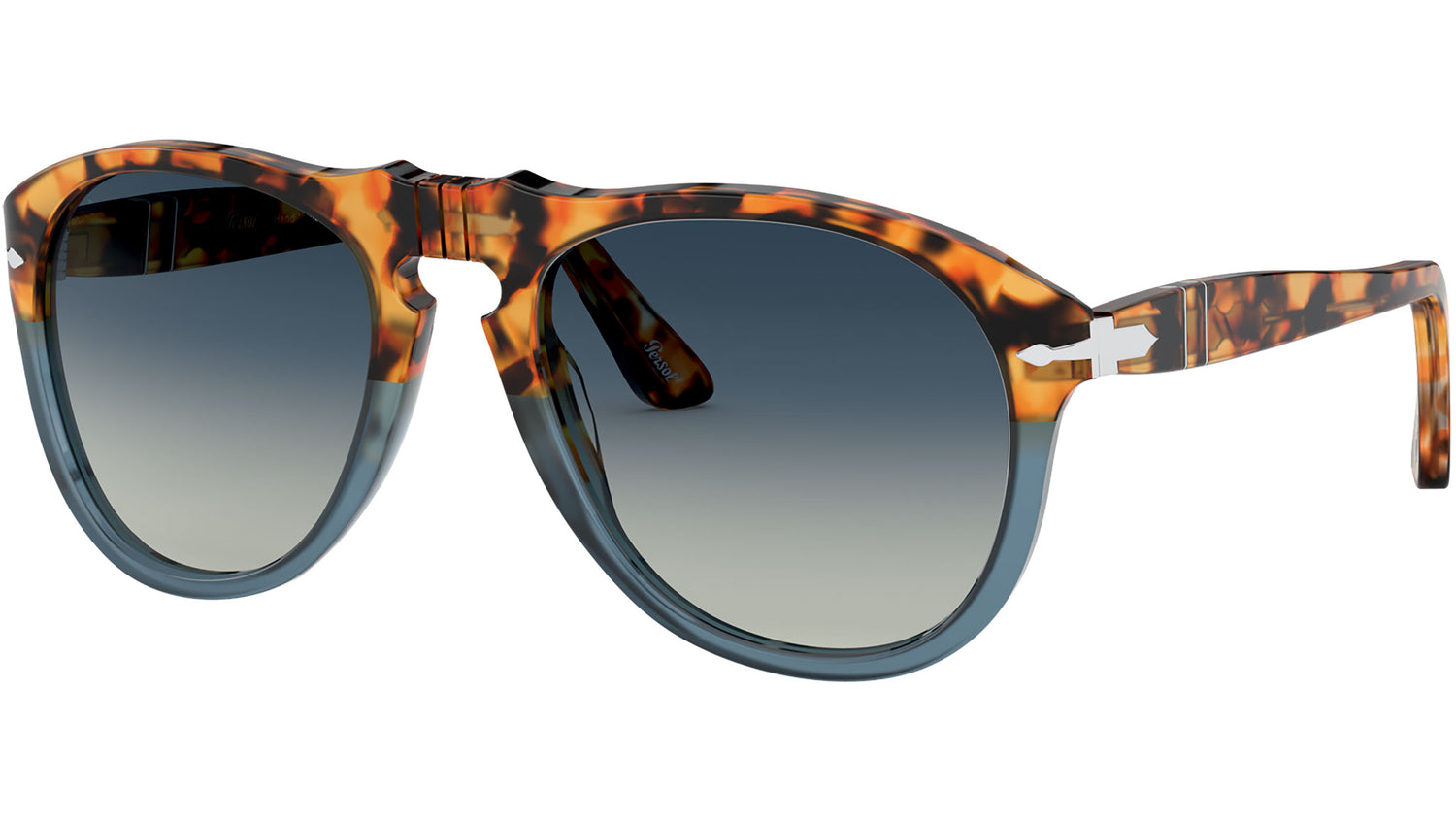 PO0649 brown tortoise and opal blue blue