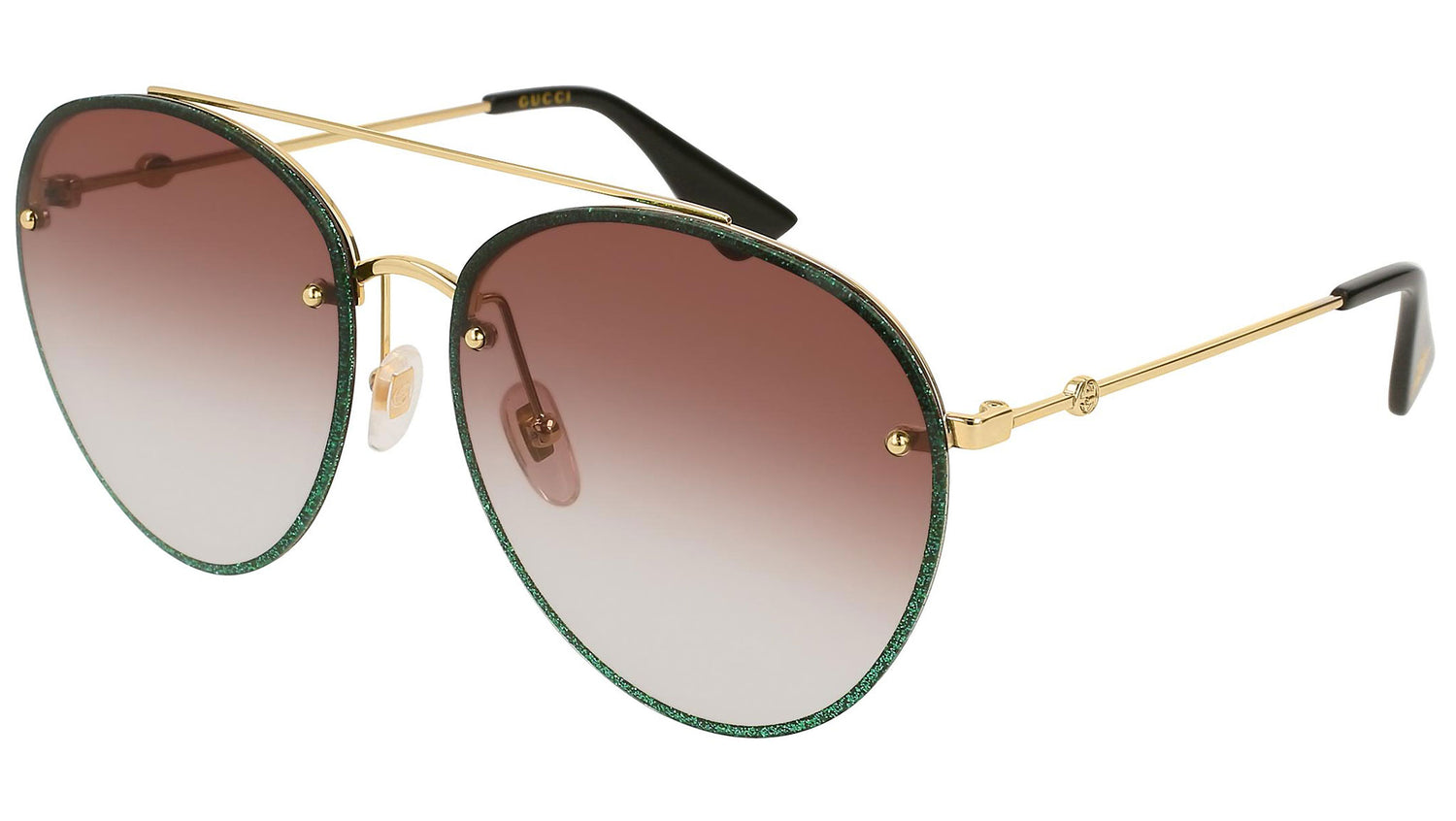 GG0351S shiny gold and burgundy