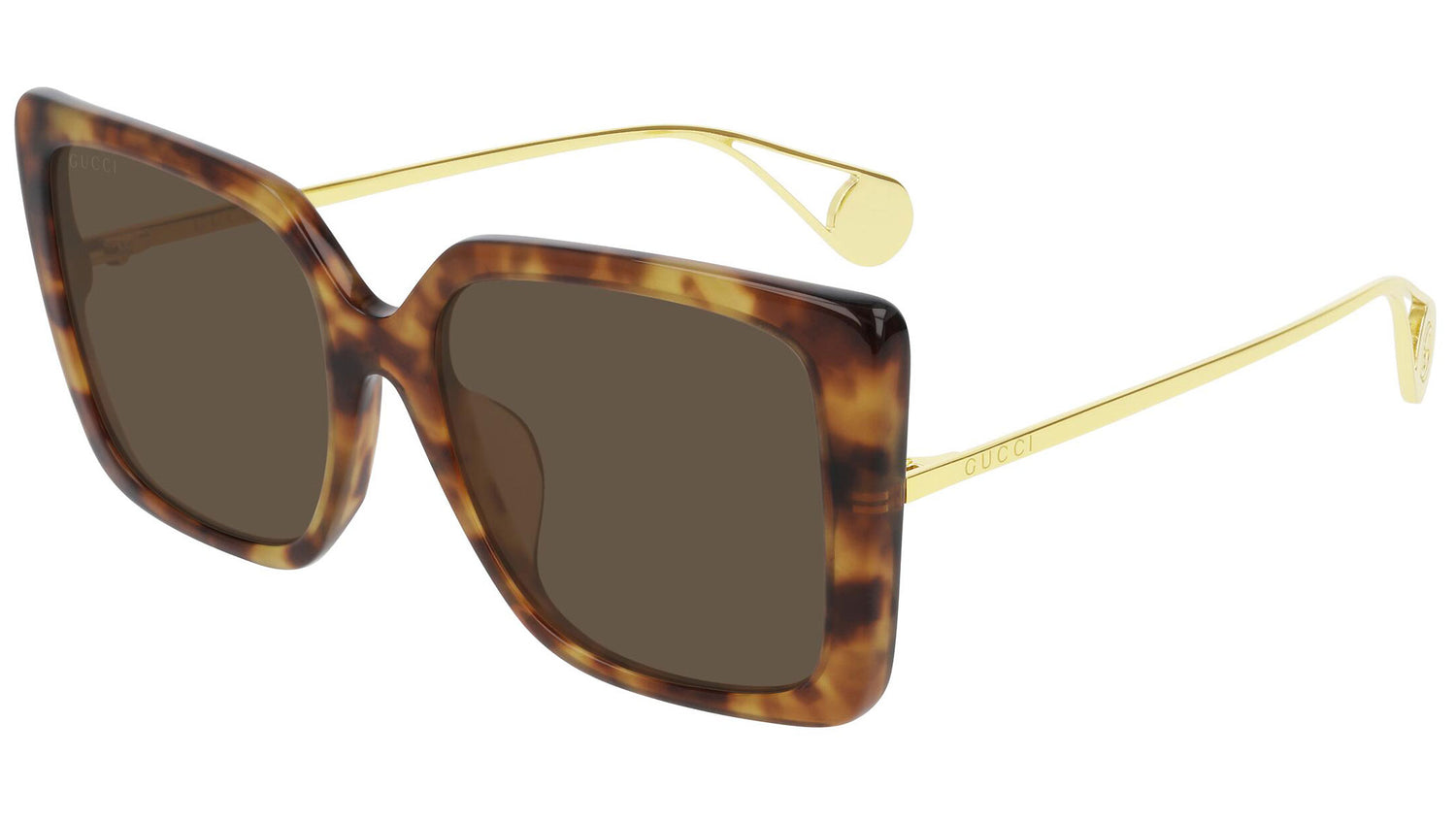 GG0435SA shiny tortoise and brown