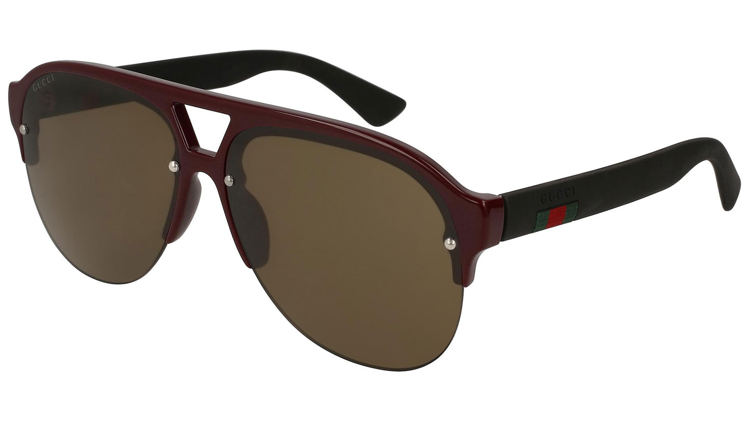 GG0170S shiny burgundy and brown
