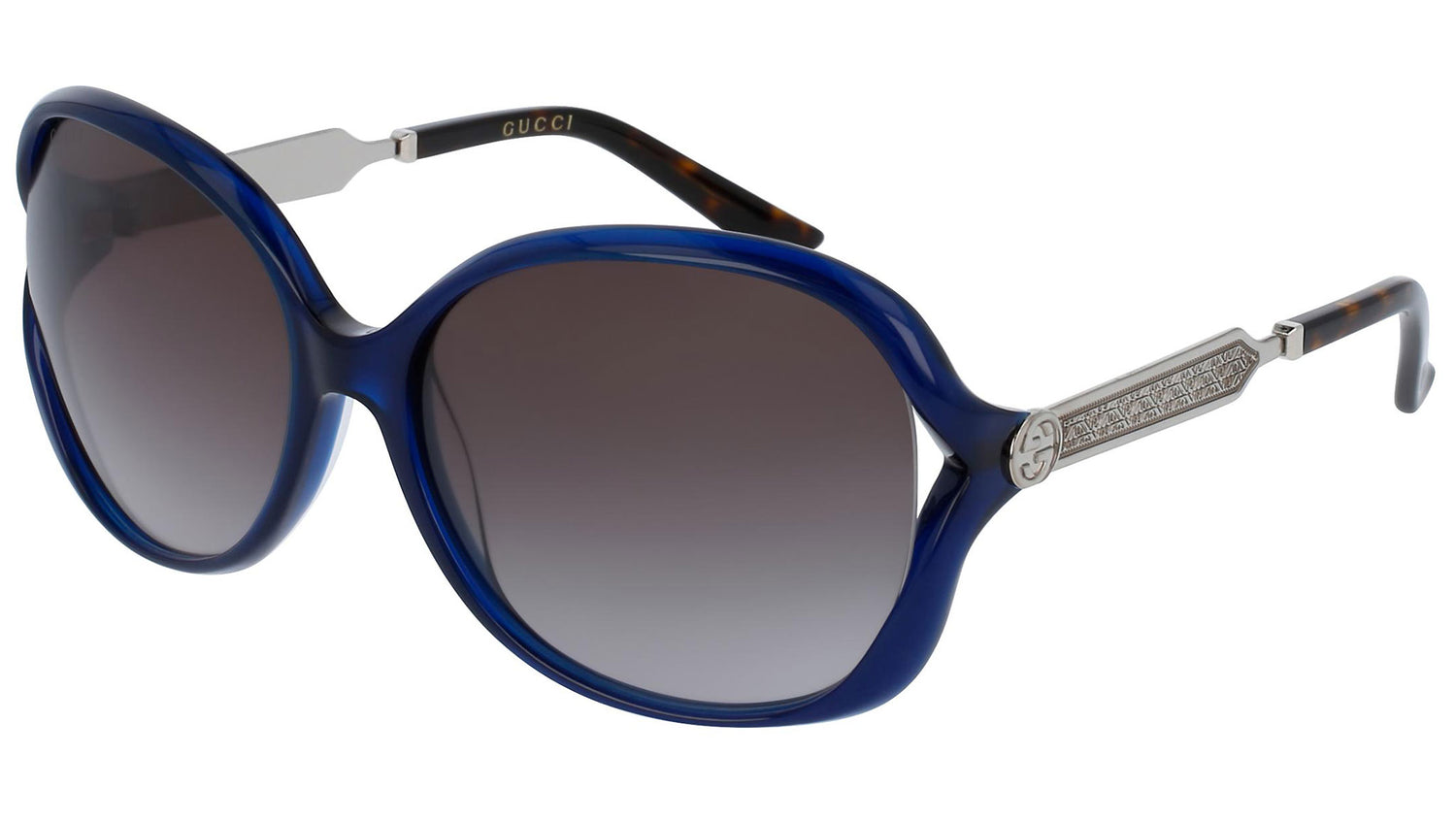 GG0076S shiny blue and shaded grey