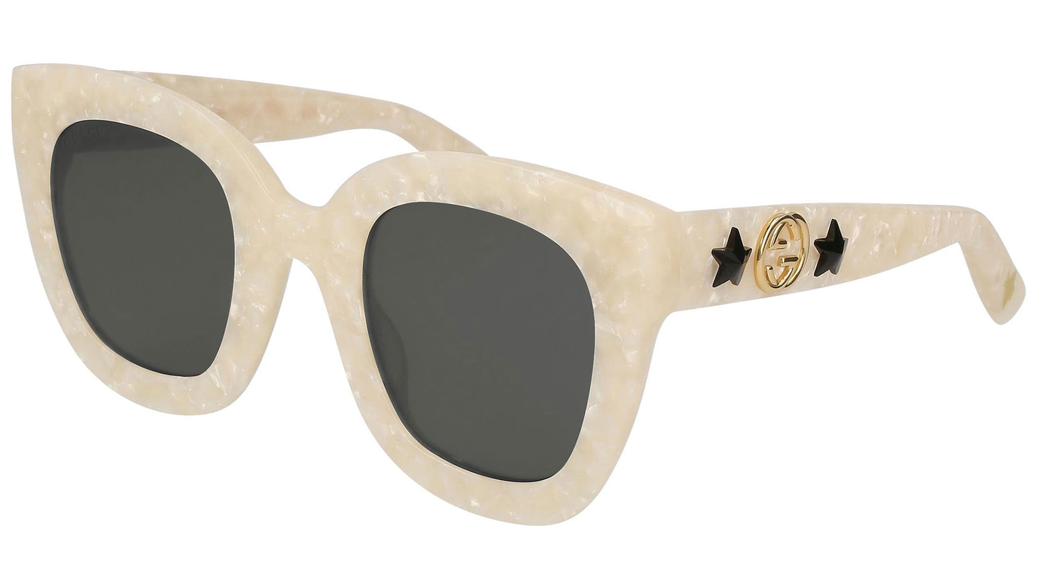 GG0208S shiny ivory and grey