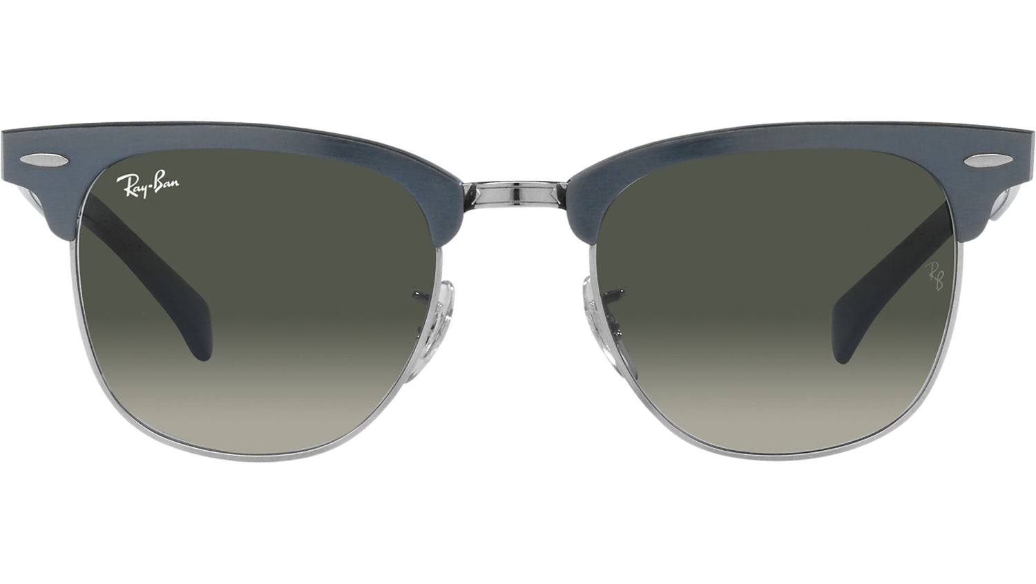 Clubmaster Aluminum RB3507 924871 brushed blue on silver
