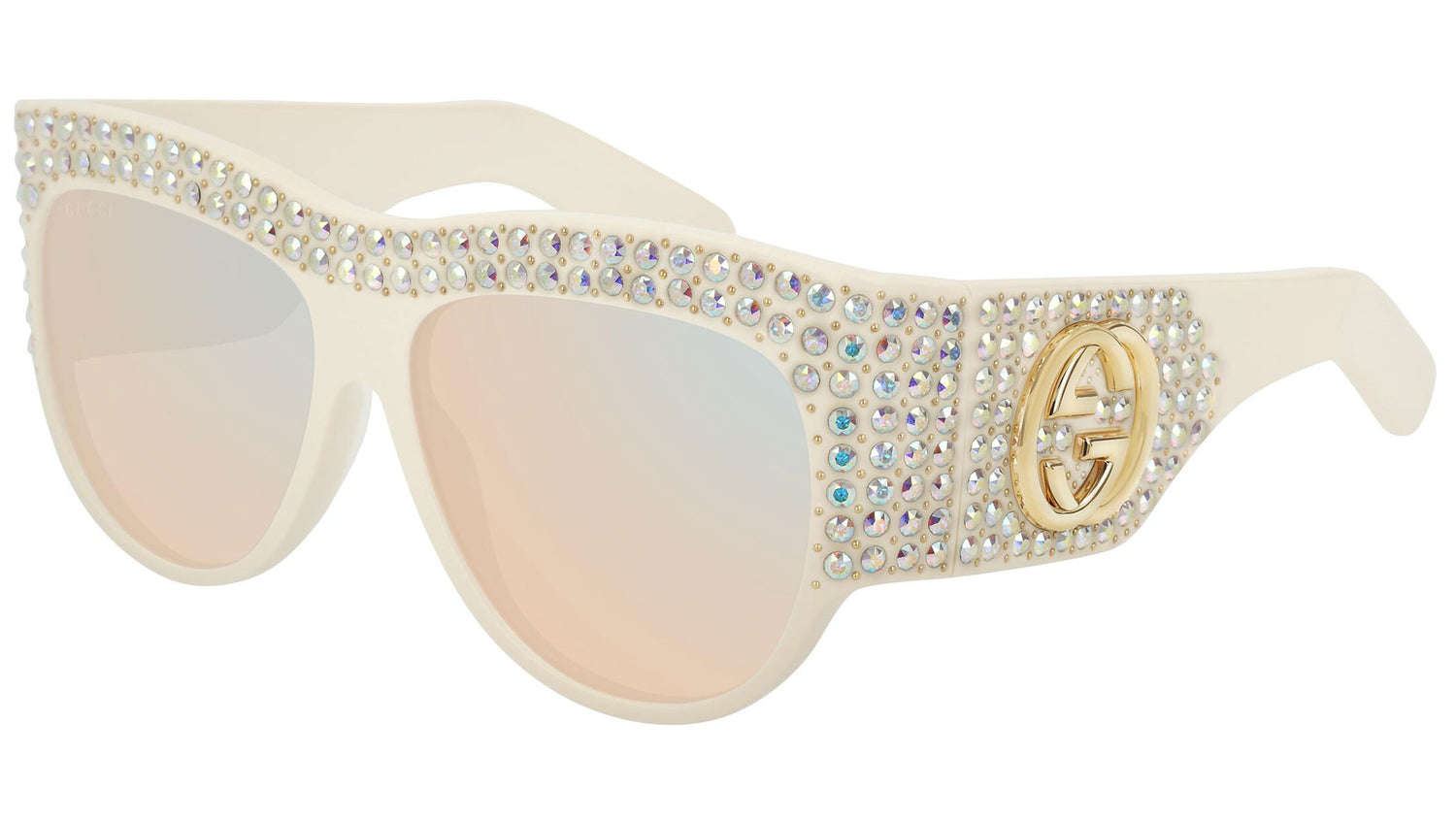 GG0144S shiny white and clear + ml sky blue