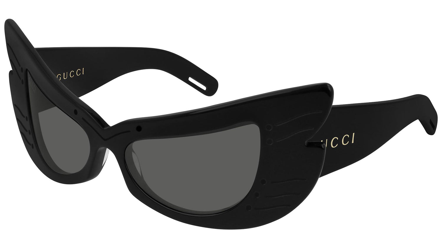 GG0710S shiny black and smoke