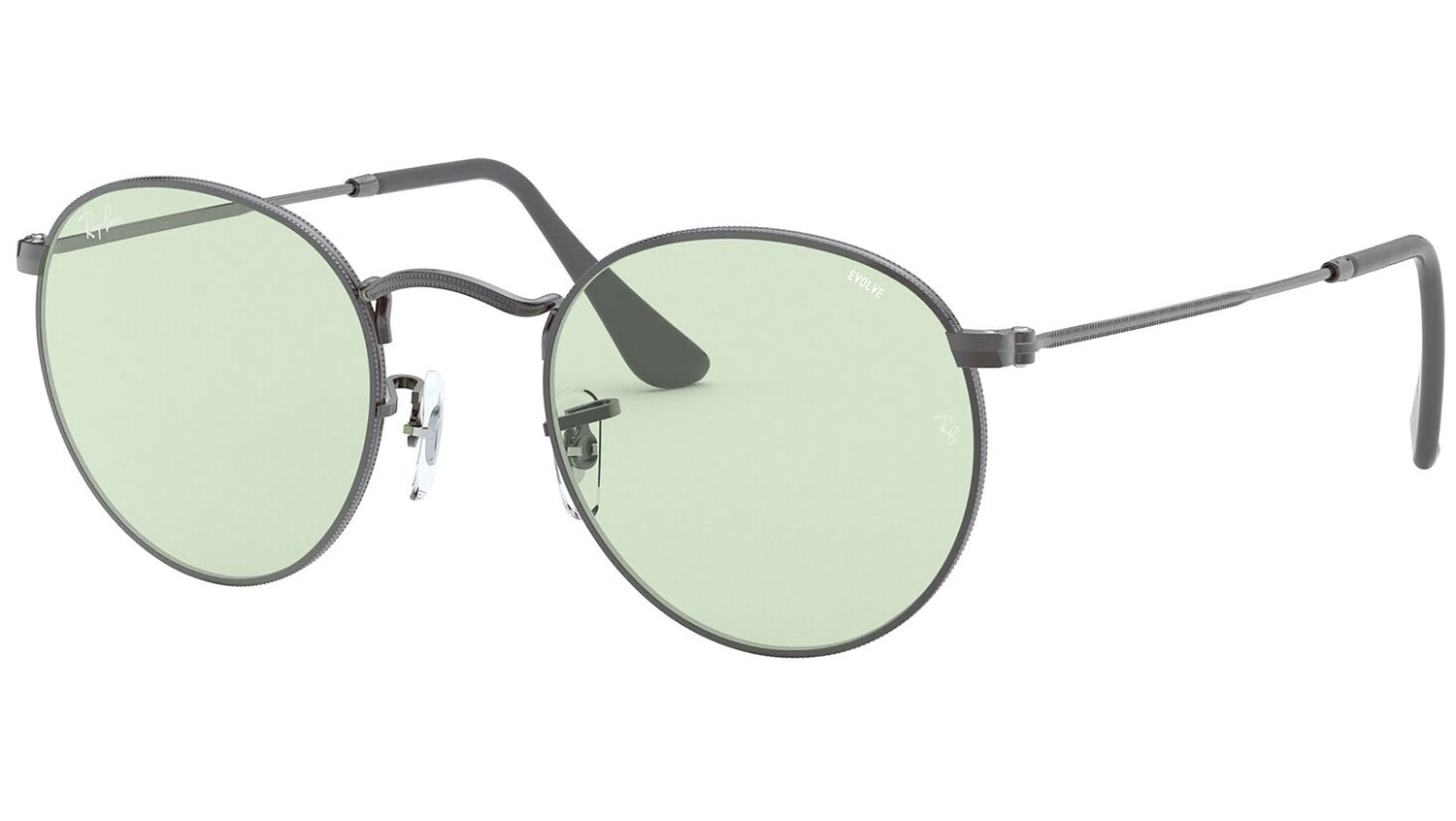 Round Solid Evolve RB3447 gunmetal green