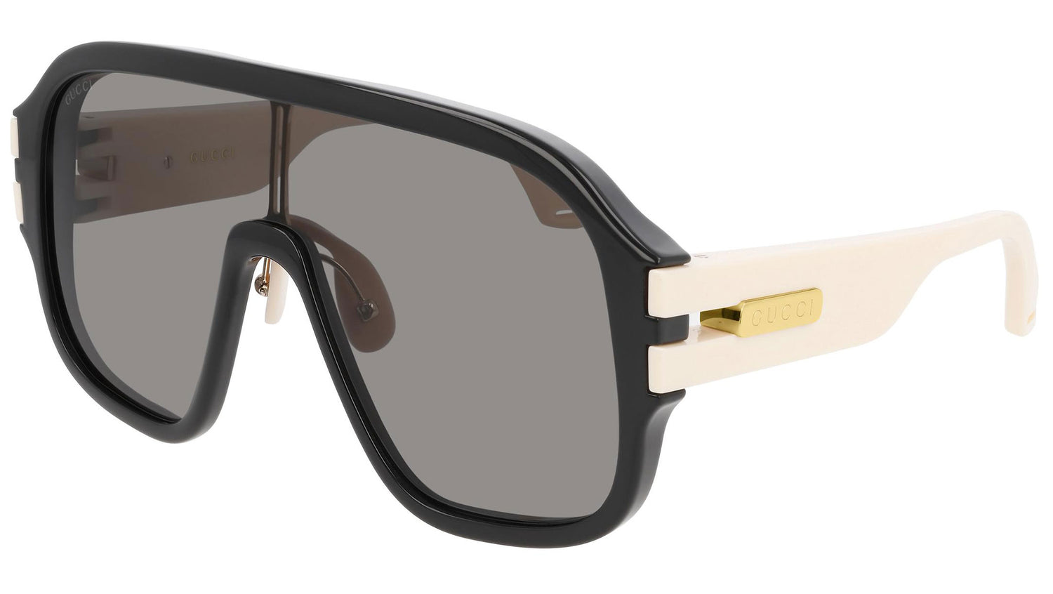 GG0663S shiny black and grey mask