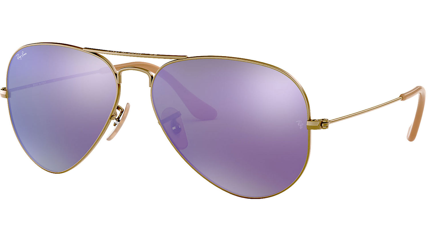 Aviator Flash Lenses RB3025 167/1M Bronze Violet