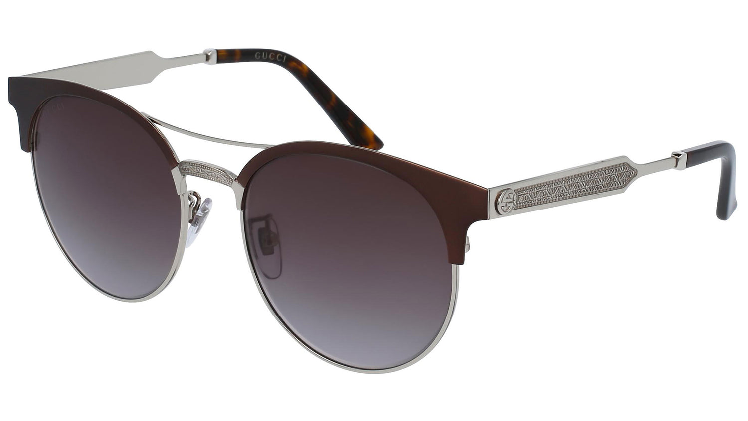 GG0075S gold burgundy and shaded grey