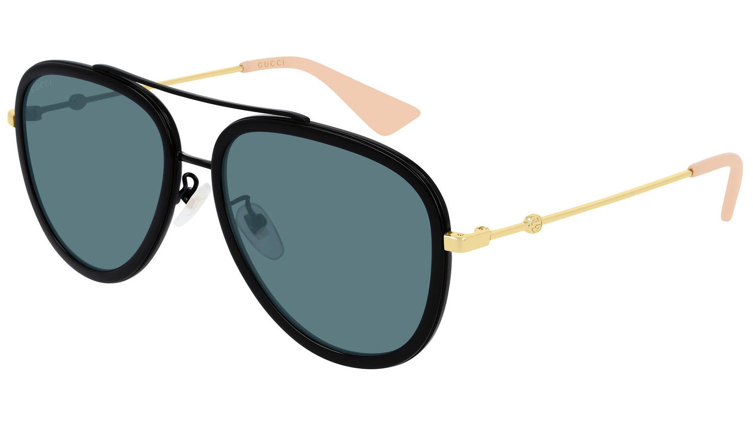 GG0062S shiny black and petrol blue